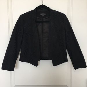 Ann Taylor Eyelet Cropped Blazer